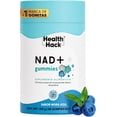 thumbnail image 1 of NAD+ Gummies con Nicotinamida Ribosa y Resveratrol Health Hack Suplemento Alimenticio 60 Gomitas, 1 of 7