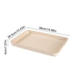 thumbnail image 4 of HWRETIE Reusable Plastic Serving Tray,15 X 10.4 Inch Food Serving Platter for Kitchen,Party,Picnic,Bbq,Restaurant and Everyday Dining, 4 of 6