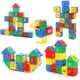 thumbnail image 1 of Bloques de construcción entrelazados - 160 piezas para niños pequeños y niños -, 1 of 5