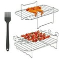 thumbnail image 4 of Oven Grill Rack Airer Fryer Rack Double Pot Accessories Oven Grill Steam Rack Airer Fryer Double Pot, 4 of 9