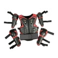 thumbnail image 2 of DYNWAVECA Kids Motorcycle Protectors Suit Knee Elbow Pads Easy Wear Riding Protection Set for Cycling Outdoor Balance Biking Activities Red, 2 of 10