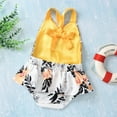 thumbnail image 3 of Seyurigaoka Baby Girls Princess Sleeveless Romper with Sequins, Cherry Print, 3 of 8