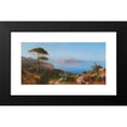 thumbnail image 2 of Alessandro La Volpe 14x9 Black Modern Framed Museum Art Print Titled - View of Capri (1875), 2 of 5