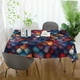 thumbnail image 3 of Yayeee Tablecloths 60" x 108" Rectangle Wrinkle Resistant Party Table Cover, Purple Dragon Scales Pattern, 3 of 8