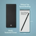 thumbnail image 4 of Notsu Reporter's Notebooks 2-Pack | Black Pocket Spiral Reporter Notepads for Journalist, Police, Detective, Field Note Taking | 100 Pages of 120 gsm Thick Paper, 3.75" x 8.25", 4 of 8