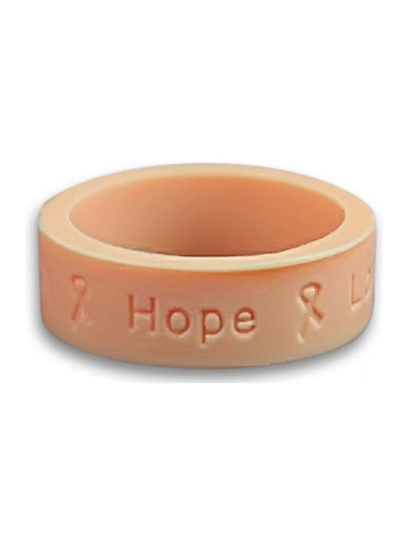 Peach Silicone Rings