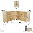 thumbnail image 3 of RRI Goods Montessori Birch Wood Folding Bookcase with Casters, Preschool, Classroom, Daycare Mobile Toy Organizer, 3 of 8