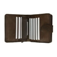 thumbnail image 2 of Heiress Ladies Cadex Leather ID Card Holder Wallet with Snap Button Closure 506 CF, 2 of 6