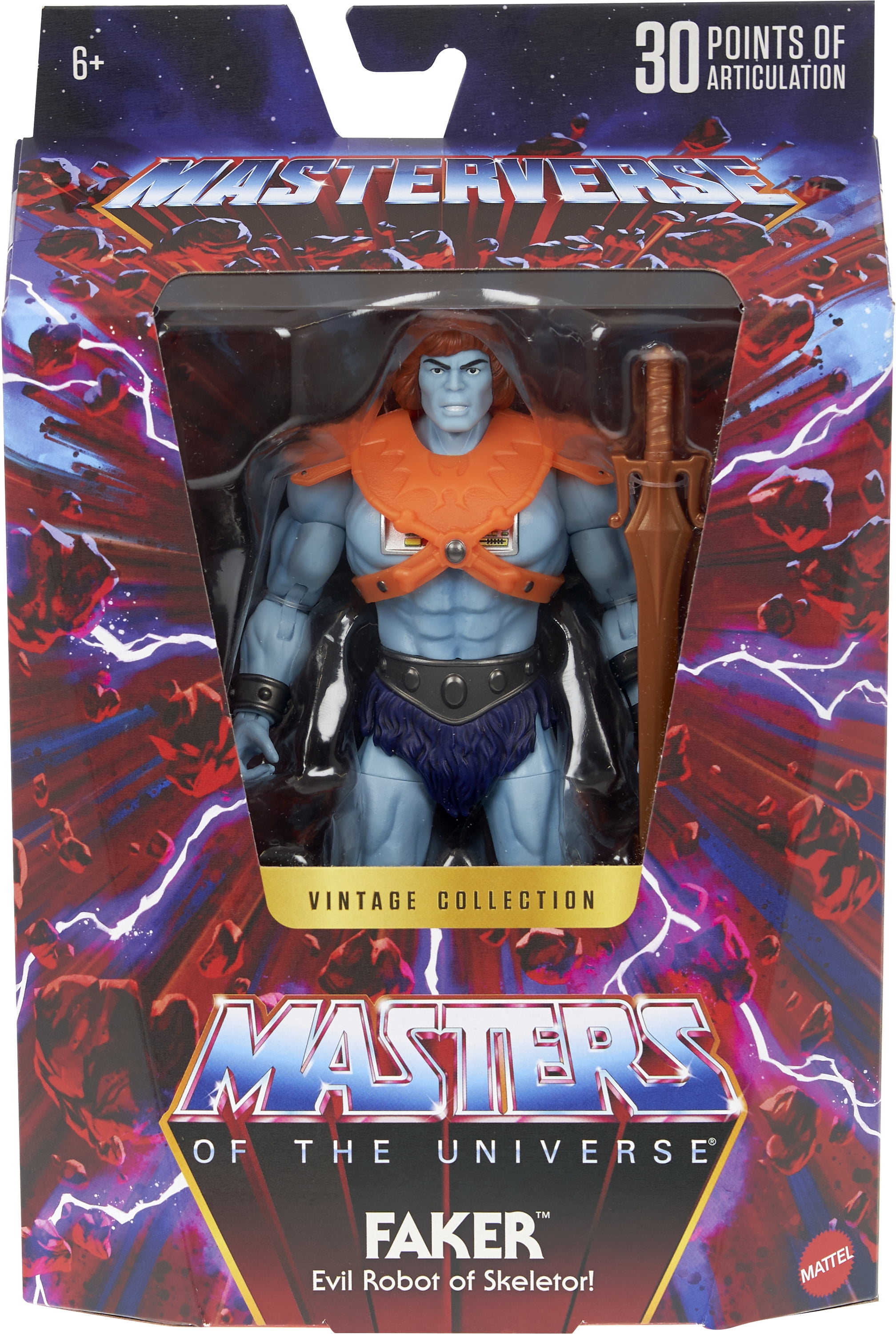 Masters of the Universe Masterverse Vintage Collection Faker Action Figure, 7 Inch MOTU Villain
