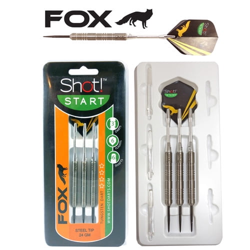 Shot Darts Fox Tungsten Steel Tip Dart Set