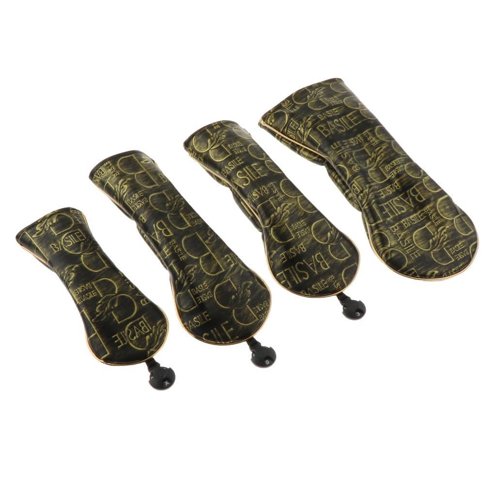 harayaa Golf Wood Head Cover Driver Headcover Long Neck Protector Covers Sleeve 1 3 5 ut 1 3 5 ut Letter