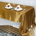 Efavormart Rectangle Satin Tablecloth, 60"x126" Smooth Oblong Washable ...