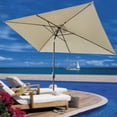 thumbnail image 3 of CreativeArrowy 2x3m Square Hand-cranked Patio Umbrella Furniture Umbrella Garden Umbrella Replacement Umbrella Surface, 3 of 11