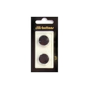 Dill Buttons 18mm 2pc Shank Black