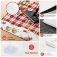 thumbnail image 3 of Merry Christmas Washable Area Rug 2 x 3 ft Winter Baubles Snowflakes Red Buffalo Plaid Backdrop Soft Non‑Slip Rugs Stain Repellent Indoor Mats for Front Door, Narrow Hallway, Kitchen Doorway, Bedside, 3 of 9