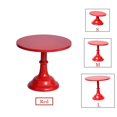 thumbnail image 1 of Cake Stand Home Party Dessert Table Display Rack Dessert Cake Tray Cold Meal Tea Break Table Afternoon Tea Center Rack Metal RED (L) 12 INCH-1PCS, 1 of 6