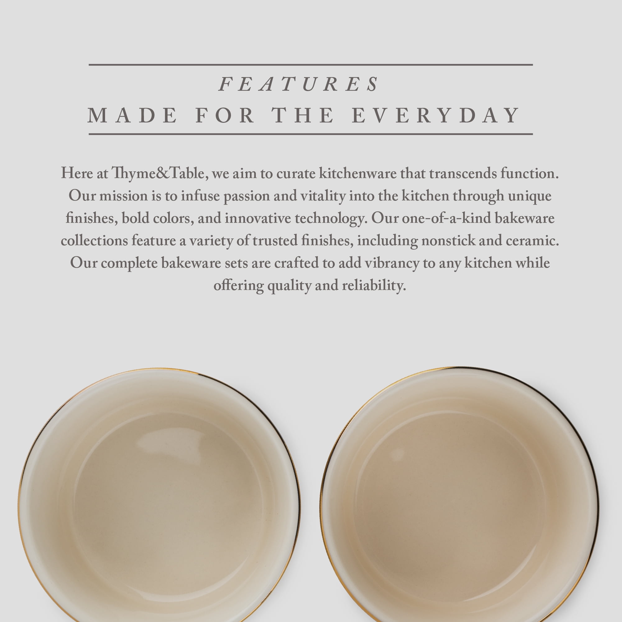 Thyme & Table 2-Piece Ramekin Set - Black & White Dot