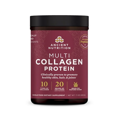 Ancient Nutrition Hydrolyzed Collagen Peptides Powder, Unflavored Multi Collagen Powder for Women and Men, 24 Servings, Supports Skin and Nails, Gut Health