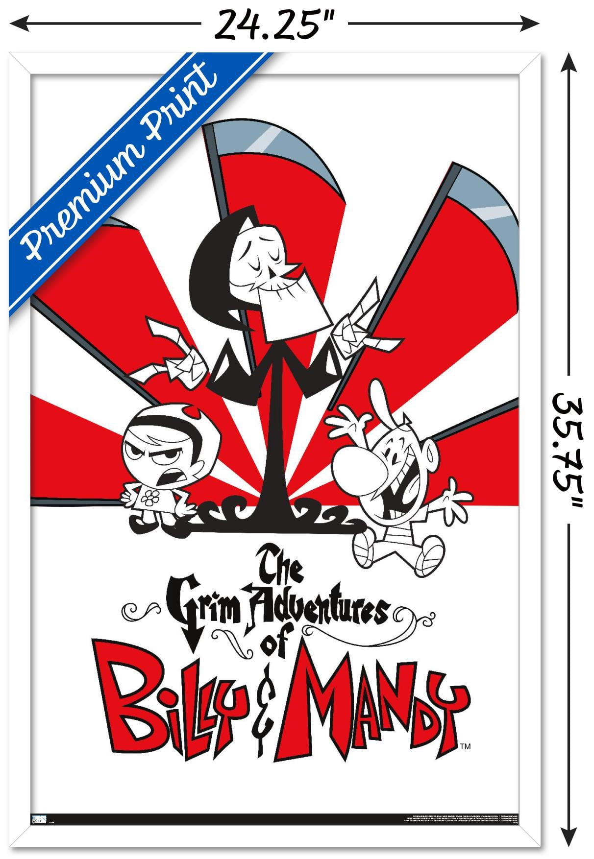 Grim Adventures of Billy and Mandy - Group Wall Poster, 22.375" x 34", Framed