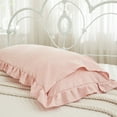 thumbnail image 5 of Move Over Pink Body Pillow Cover 20x54 Pink Ruffle Fringe Pattern Boho Body Pillow Cover Washed Microfiber No Filling, 5 of 7