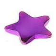 thumbnail image 1 of Star Dermal Top Surgical Steel (316L) 1 Piece (Purple, 16g (1.2mm), 4mm top (TD/16/A/2), 1 of 1