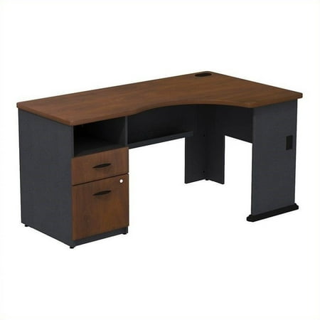 Bush Business Series A 2 Drawer Pedestal Corner Desk In Hansen This On Opens A Dialog That Displays Additional Images For With The Option To Zoom In Or Out