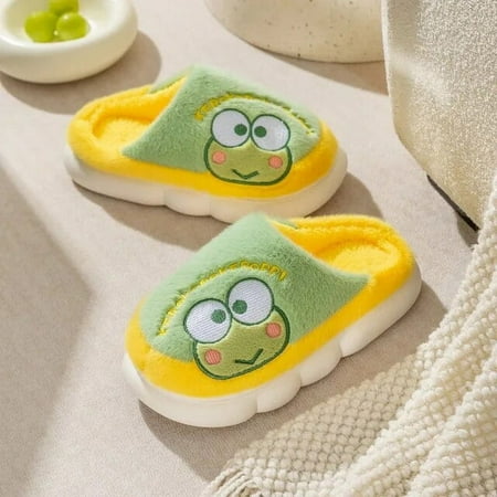 

Sanrio Keroppi My Melody Hello Kitty Cute Cartoon Autumn and Winter Slippers Indoor Parent-Child Cotton Slippers Festival Gift