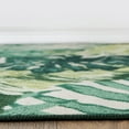 thumbnail image 3 of World Rug Gallery Contemporary Tropical Floral Leaves Non Slip Area Rug - GREEN 5'X7', 3 of 8