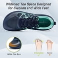 thumbnail image 2 of Men's Orthopedic Diabetic Wide Running Shoes: Comfortable Casual Arch Support Plantar Fasciitis Sports Sneakers, High Arch Swollen Outdoor Work Tennis Walking Shoes for Foot and Heel Pain Relief, 2 of 8