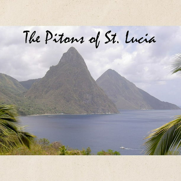 CafePress Saint Lucia Flag Tote Bag - Natural Canvas Reusable Shopping Bag (Choose Your Size)