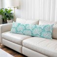 thumbnail image 2 of Teal Green Coastal Body Pillow Cover 20 x 60 Inch Decorative Pillow Cover Summer Nautical Ocean Beach Lumbar Pillowcase Seasonal Rectangle Cushion Case for Couch Sofa Bed Living Room, 2 of 9
