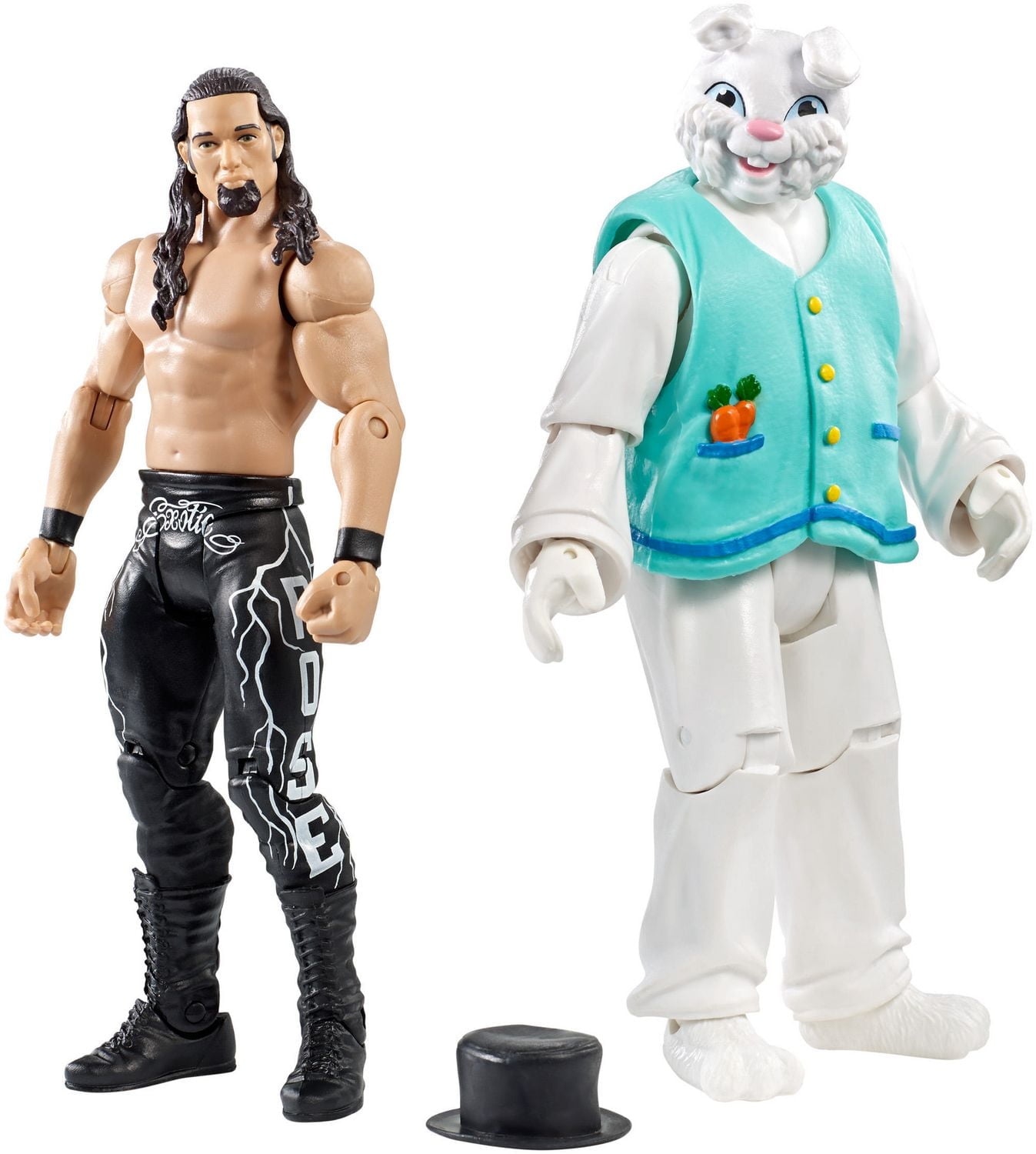WWE Battle Adam Rose And Bunny Figures, 2-Pack