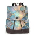 thumbnail image 1 of Disketp Pastel Abstract Fluid Art Mochila de Cuero para Mujer, Bolso de Espalda Antirrobo con Estilo para Viaje, Trabajo y Uso Diario, 1 of 4