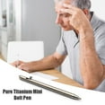 thumbnail image 4 of OUSITAID Portable Mini Titanium Ballpoint Pen Outdoor Metal Signature Pens (Gray), 4 of 4