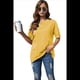 thumbnail image 2 of Camiseta Básica de Corta con Cuello en V Amarilla S, 2 of 5