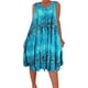 thumbnail image 4 of Vestido Estampado Chaleco Camiseta Vestido corto Sin mangas Mujer Ropa de verano, Azul claro, XL Methold AP002136-28, 4 of 5