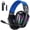 Blue, variant on 2.4GHz+ Wireless Gaming Headset for PS5 PS4 PC USB & Type-C Bluetooth Headphones with Flip Microphone 50H Playtime Noise Canceling Mic Gamers Headset for Laptop Switch Mac Mobile Black