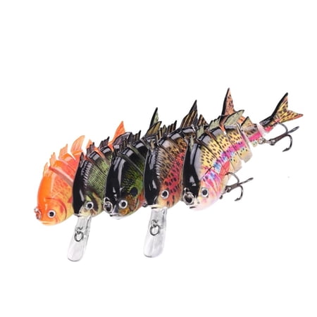 LICEWO Artificial Swimbait Crankbait Lures 3D Slow Sinking Swimming Hard Lures Baits