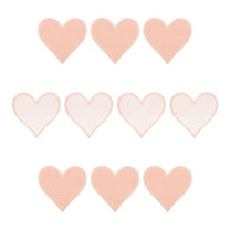 Uxcell Hearts Patches Light Pink Iron-On Patch Sew Embroidered Applique 2.8x2.68 Inch Clothing Repair Backpack 10Pcs