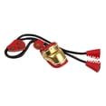 thumbnail image 2 of Arco tradicional tiro con arco anillos de Protector de de latón accesorio de gancho de cuerda Rojo Zulema Cubiertas de pulgar de tiro con arco, 2 of 3