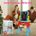 thumbnail image 7 of Hot Bee Double-Sided Kids Art Easel with Chalkboard Magnetic Board,  Christmas Birthday Gift for Boys Girls Age 3+, 7 of 7