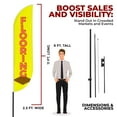 thumbnail image 3 of Flooring Sign feather flag Pole kit for Outdoor by Mavis | 15 FEET Tall Polyester Banner Flag Pole Mount with Cover for Easy Hang | HD Print Swooper Flags to Advertise Furniture Business, 3 of 7