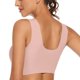 thumbnail image 4 of Gibobby Brasier deportivo para mujer Ropa interior cómoda y sexy para mujer, estilo sujetador y camiseta sin mangas(Rosa,XXL), 4 of 5