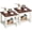 White, variant on Farmhouse End Tables Set of 2 for Living Room, Walnut | Large Square Side Tables Set of 2 with 2-Tier Storage Shelf & Thickened Tabletop & Square Wooden Legs