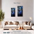 thumbnail image 3 of Elephant Stock Blue Meditating Buddha Wall Art - Vertical Multi Panel Canvas - Living Room Wall Decor - Religion And Spirituality Multi Panel - Black And Gray Decor - 15" x 32", 3 of 4