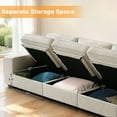 thumbnail image 5 of Fairyland Modern Sectional Sofa, Modular Storage Sofa Couch with Free Splicing for All Space, Beige (Seat Part), 5 of 8