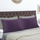 thumbnail image 2 of Juego de fundas de almohada con cremallera de microfibra suave PiccoCasa de 2, ciruela estándar, 2 of 7