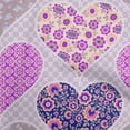 thumbnail image 1 of oneOone Viscose Chiffon Light Violet Fabric Florals Craft Projects Decor Fabric Printed By The Yard 42 Inch Wide, 1 of 6