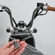 thumbnail image 3 of Llavero vintage único de motocicleta punk con forma de búho y campana. Campana de la guarda para motociclistas, amuleto de buena suerte para amigos y familiares (2 unidades)., 3 of 8