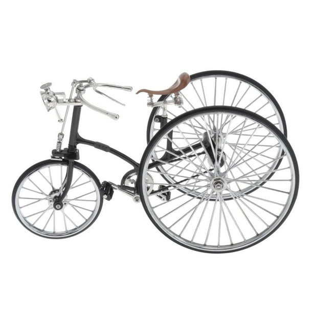 Modelo de Bicicleta de aleación Zulema Bicicleta antigua de triciclo Negro